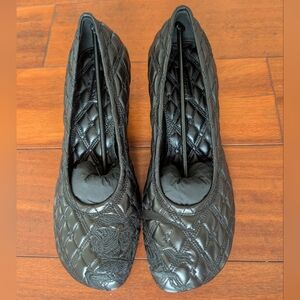 Burberry Baby Pump - Black Quilted